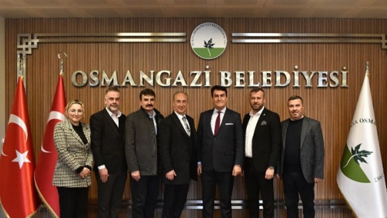 Bursa'da Tarihi Çarşı ve Hanlar Birliği’nden Başkan Dündar’a ziyaret