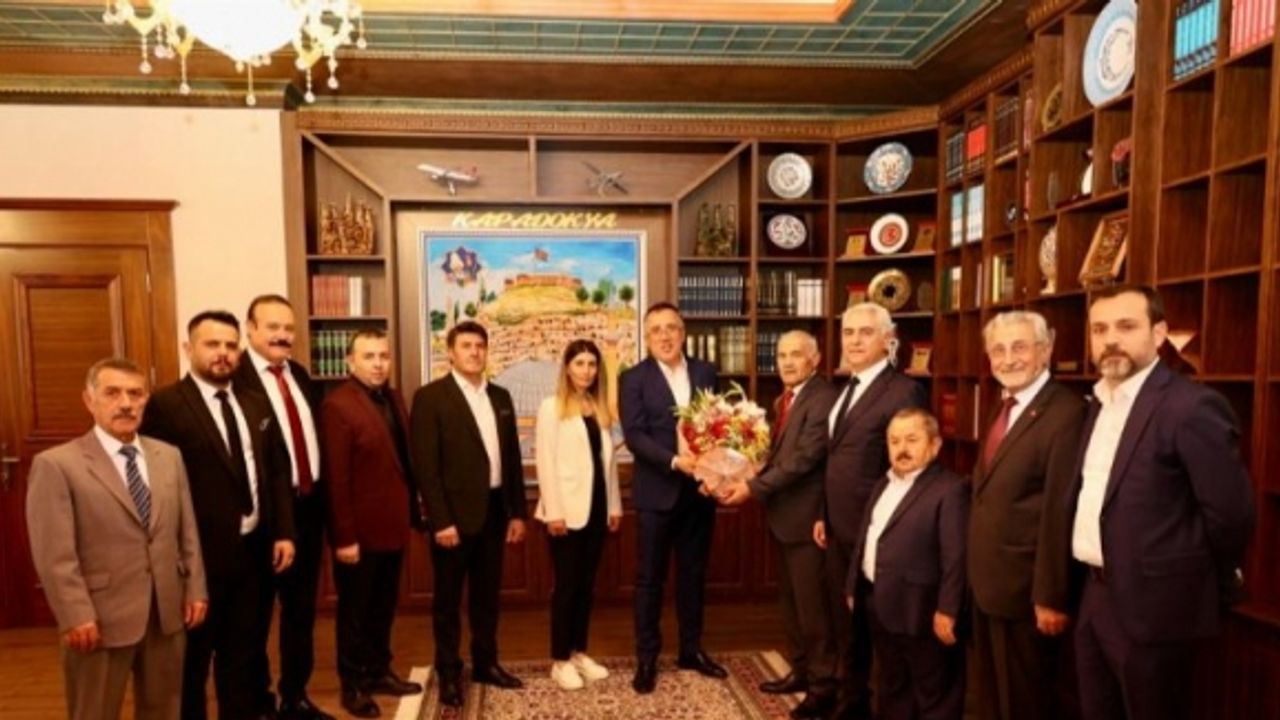 Nevşehir Ahilik Kutlaması Heyeti Mehmet Savran'la buluştu