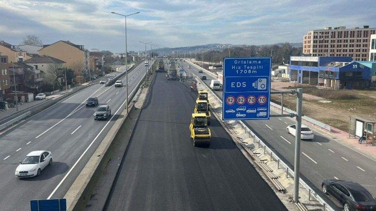Kocaeli stadyum yolunda İstanbul istikameti trafiğe açıldı