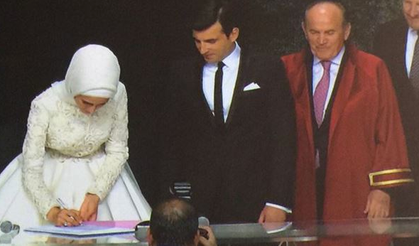 Sümeyye Erdoğan ve Selçuk Bayraktar'ın düğününden ilk kareler