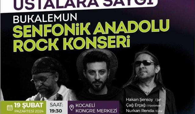 Anadolu Rock’un ustalarına 'senfonik' saygı konseri